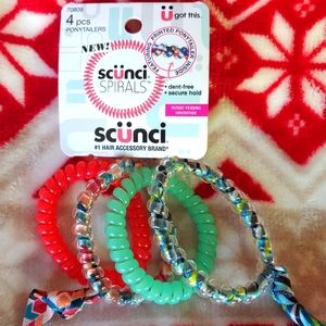Scunci spirals 4 pc hair ties